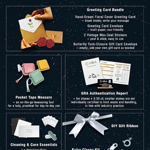 Moissanite Charm Bracelet Sterling Silver Gift Set NWT - Picture 7 of 8